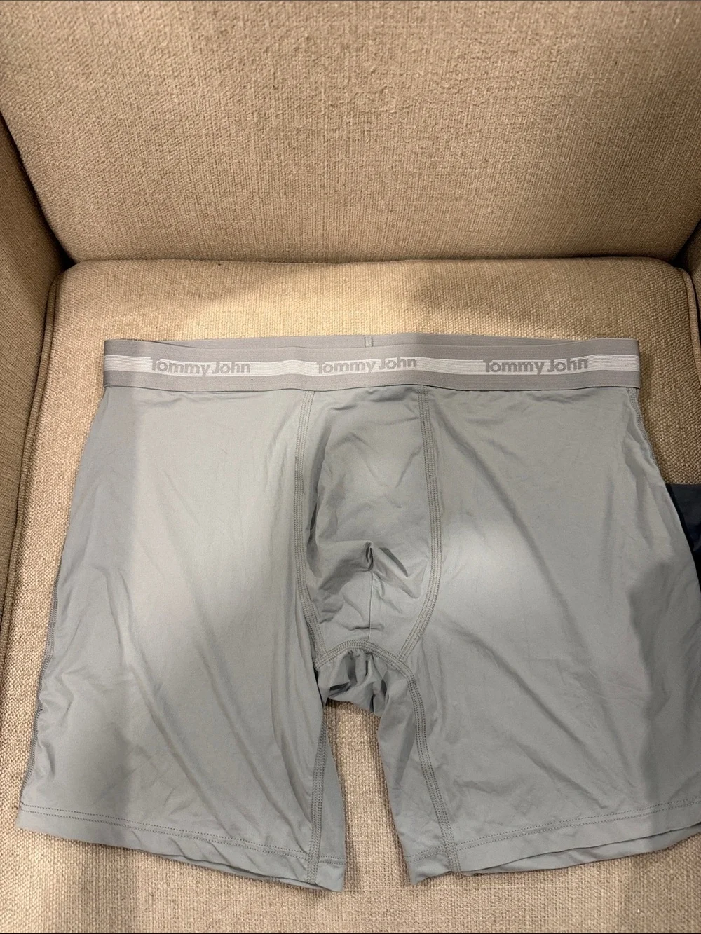 NEW TOMMY JOHN MEN'S ESSENTIAL SKIN MODAL 3 PACK BOXER BRIEFS- Large